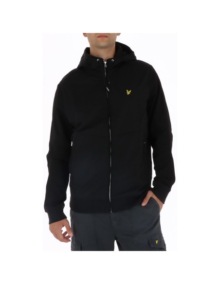 Lyle & Scott Sweat homme noir zippé