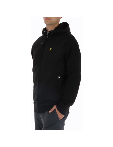 Lyle & Scott Sweat homme noir zippé
