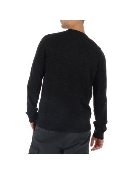 Lyle & Scott Pull homme noir laine