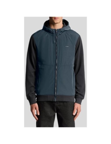 Lyle & Scott Sweat homme bleu zippé