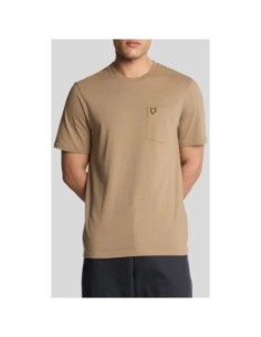 Lyle & Scott T-shirt homme marron imprimé