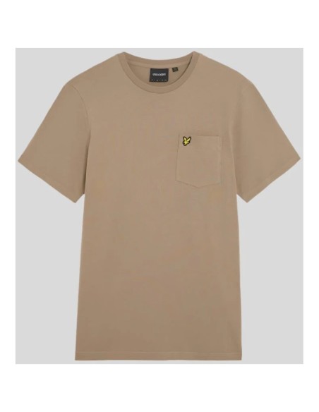 Lyle & Scott T-shirt homme marron imprimé