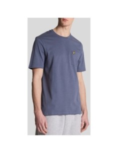 Lyle & Scott T-shirt homme bleu imprimé