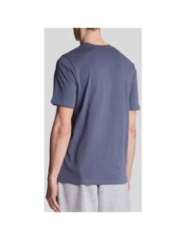 Lyle & Scott T-shirt homme bleu imprimé