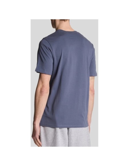 Lyle & Scott T-shirt homme bleu imprimé