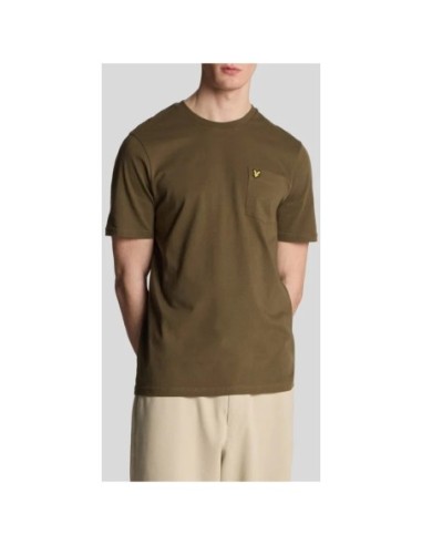 Lyle & Scott T-shirt homme vert imprimé