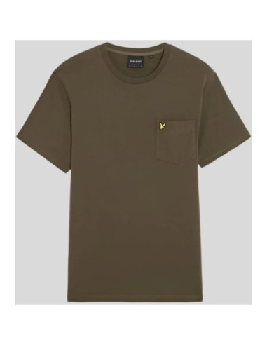 Lyle & Scott T-shirt homme vert imprimé