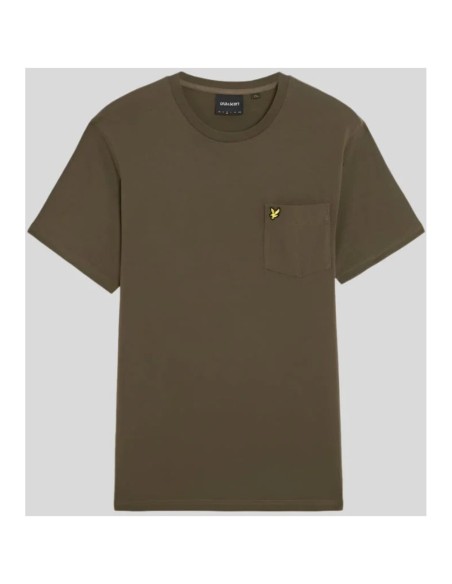 Lyle & Scott T-shirt homme vert imprimé
