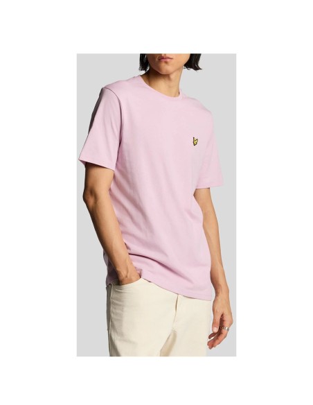 Lyle & Scott T-shirt homme rose imprimé