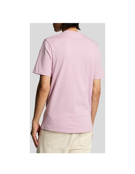 Lyle & Scott T-shirt homme rose imprimé