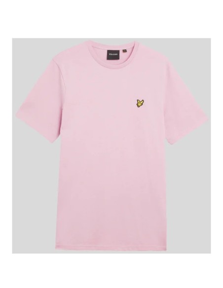Lyle & Scott T-shirt homme rose imprimé