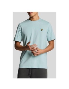 Lyle & Scott T-shirt homme bleu azur imprimé