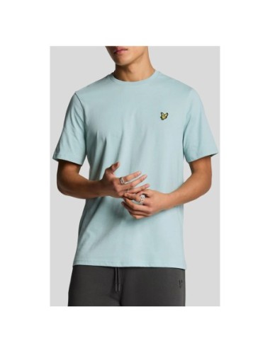 Lyle & Scott T-shirt homme bleu azur imprimé