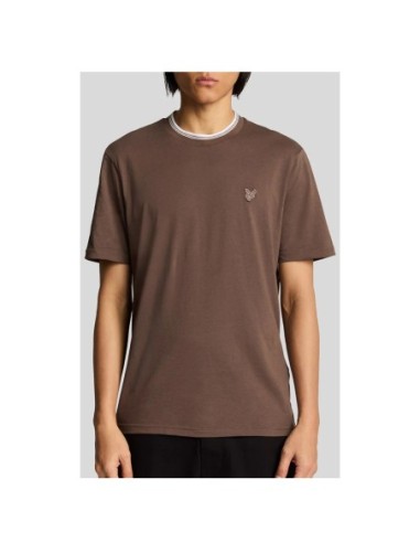 Lyle & Scott T-shirt homme marron