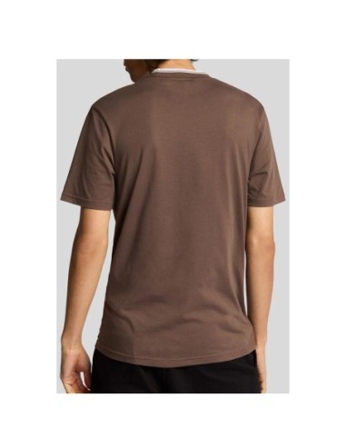 Lyle & Scott T-shirt homme marron