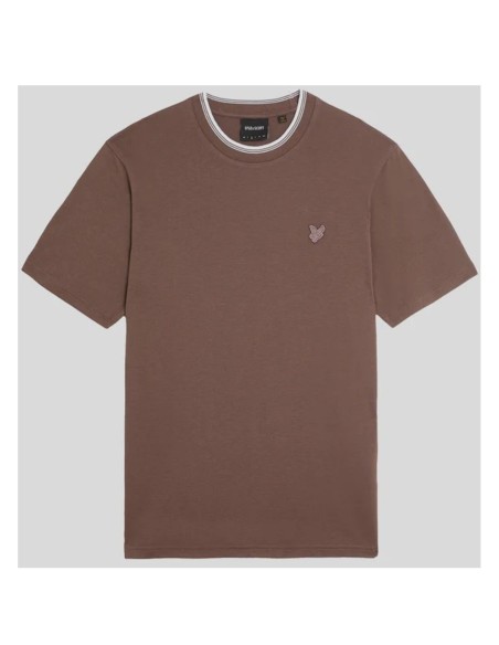 Lyle & Scott T-shirt homme marron