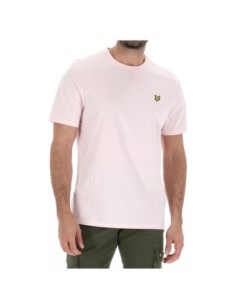 Lyle & Scott T-shirt homme rose imprimé