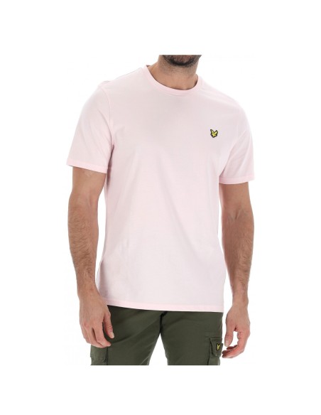 Lyle & Scott T-shirt homme rose imprimé