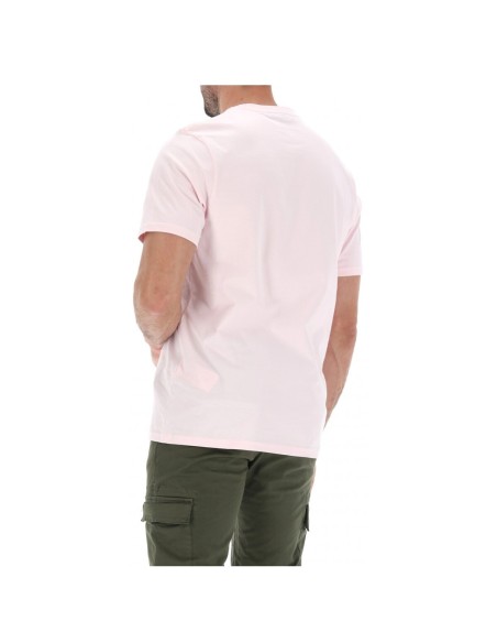 Lyle & Scott T-shirt homme rose imprimé