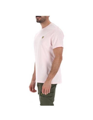 Lyle & Scott T-shirt homme rose imprimé