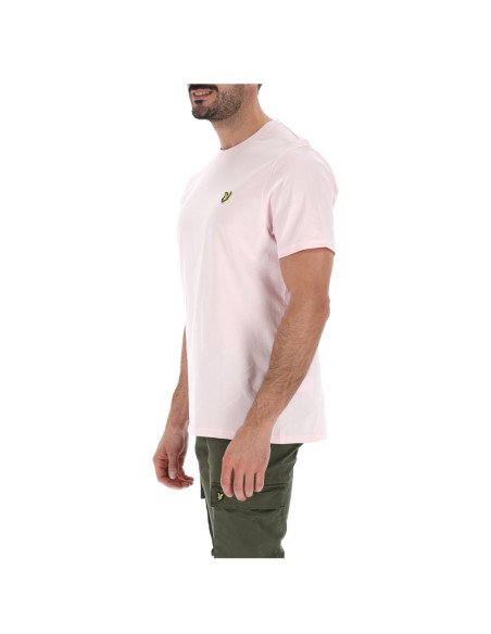 Lyle & Scott T-shirt homme rose imprimé