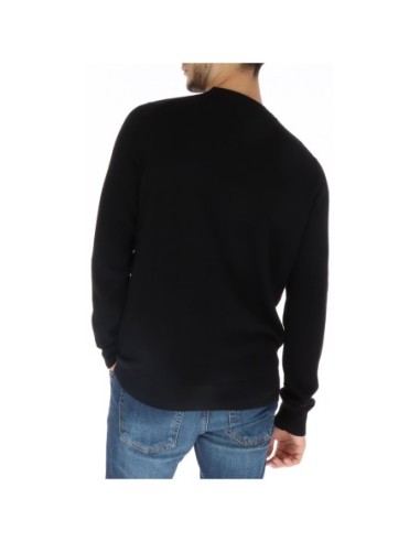 Lyle & Scott Pull homme noir laine