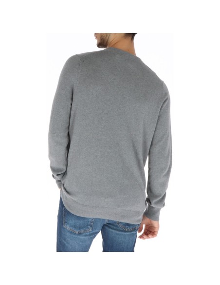 Lyle & Scott Pull homme gris laine