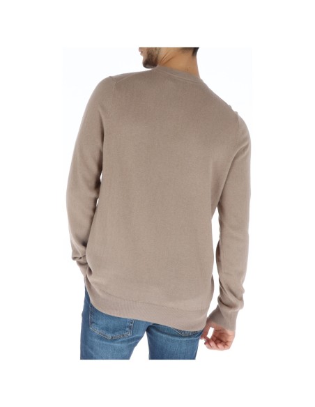Lyle & Scott Pull homme beige laine