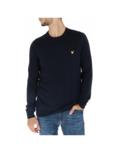 Lyle & Scott Pull homme bleu hiver