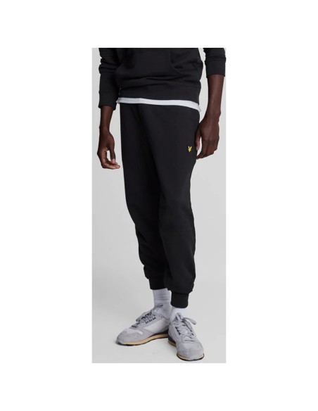 Lyle & Scott Pantalon homme noir lacets