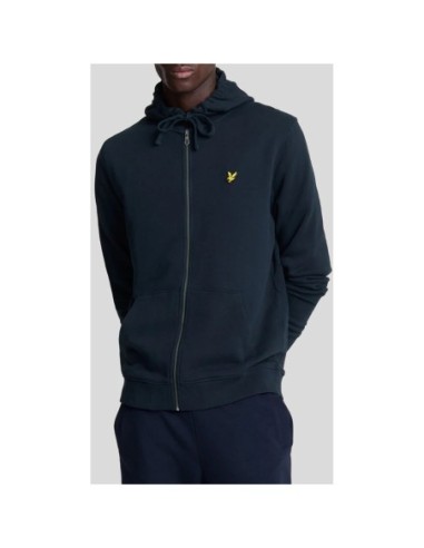 Lyle & Scott Sweat homme bleu zippé