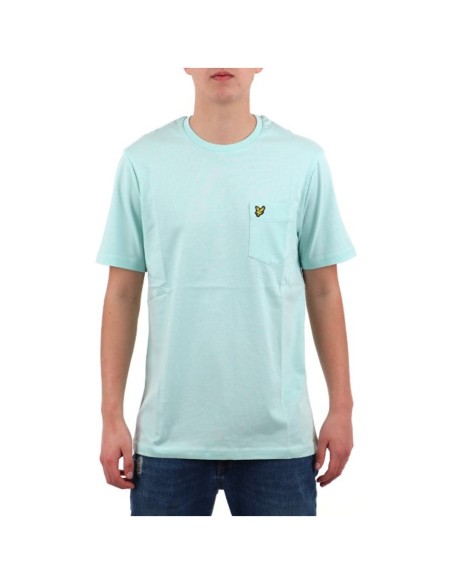Lyle & Scott T-shirt homme vert imprimé