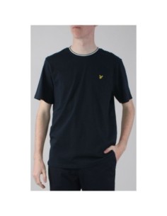 Lyle & Scott T-shirt homme bleu imprimé