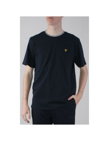 Lyle & Scott T-shirt homme bleu imprimé