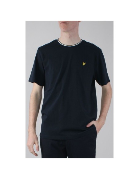 Lyle & Scott T-shirt homme bleu imprimé