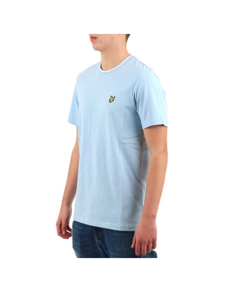 Lyle & Scott T-shirt homme bleu azur imprimé