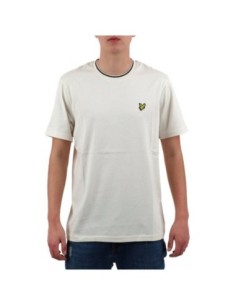 Lyle & Scott T-shirt homme beige imprimé