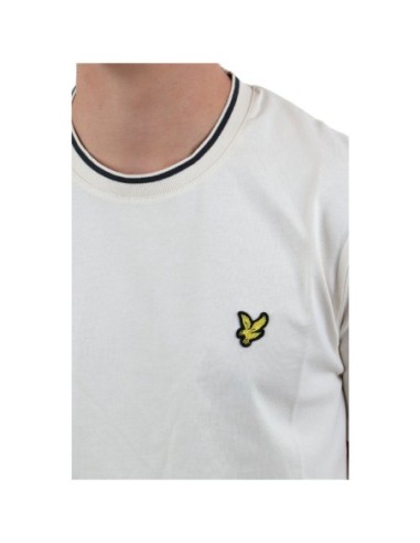 Lyle & Scott T-shirt homme beige imprimé
