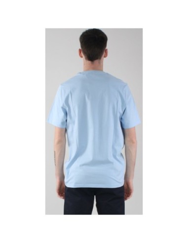 Lyle & Scott T-shirt homme bleu azur poche