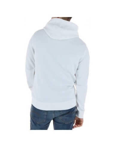 Lyle & Scott Sweat homme blanc capuche