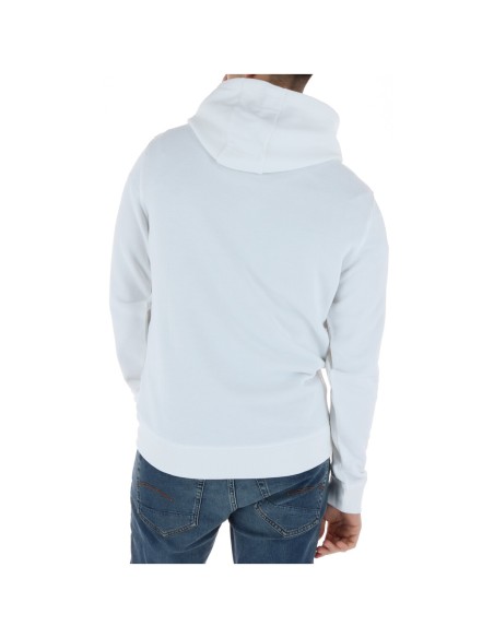 Lyle & Scott Sweat homme blanc capuche