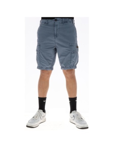 Superdry Bermuda homme bleu azur