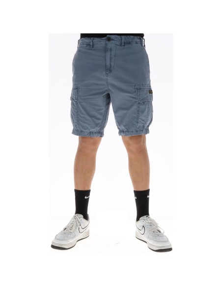 Superdry Bermuda homme bleu azur