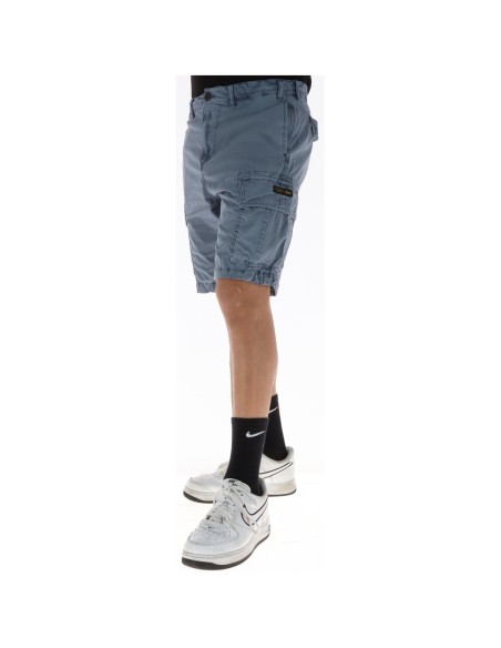 Superdry Bermuda homme bleu azur