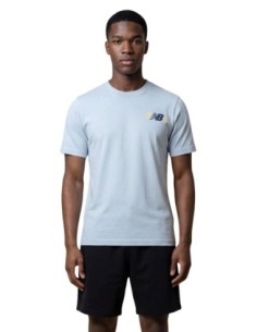 New Balance T-shirt homme bleu azur