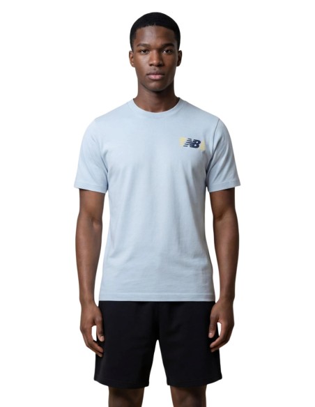 New Balance T-shirt homme bleu azur