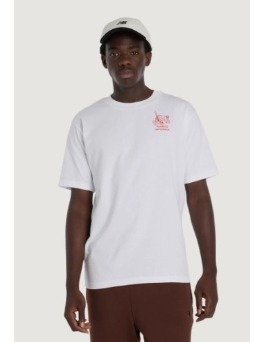 New Balance T-shirt homme blanc sport