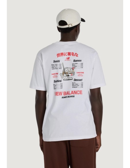 New Balance T-shirt homme blanc sport