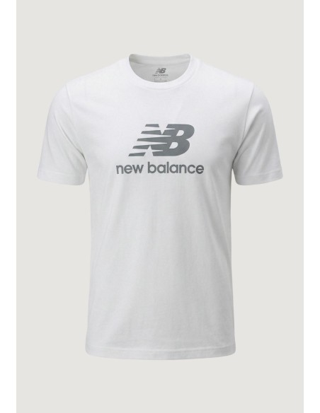 New Balance T-shirt homme blanc imprimé