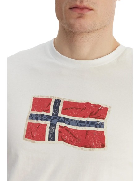Napapijri T-shirt homme beige